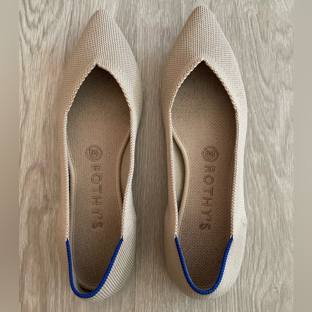 Rothy’s EUC women’s pointed toe flats size 8